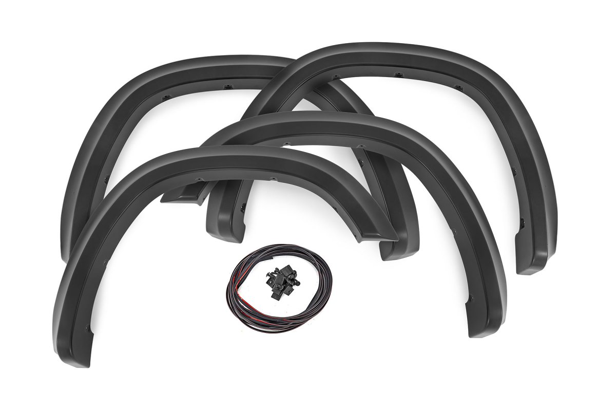 Ram 1500 Fender Flares - Rough Country - Sport - PAF Silver - '19-'24